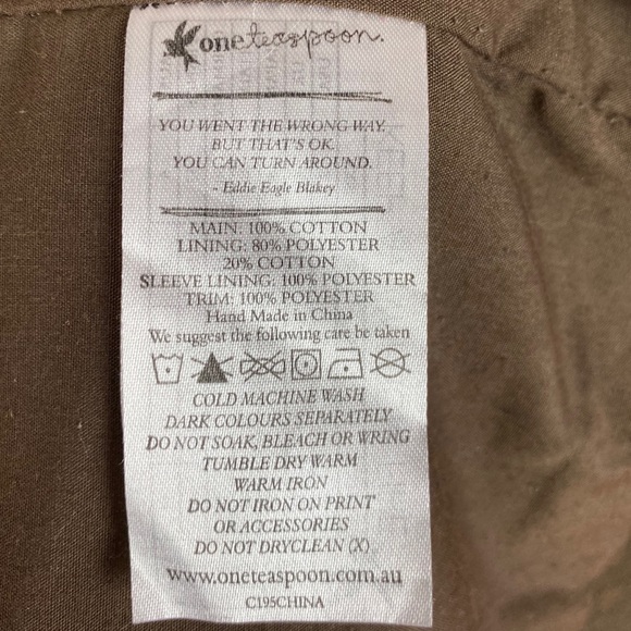 One Teaspoon Knit and Faux Fur Trim Parka US 6 - Picture 8 of 8